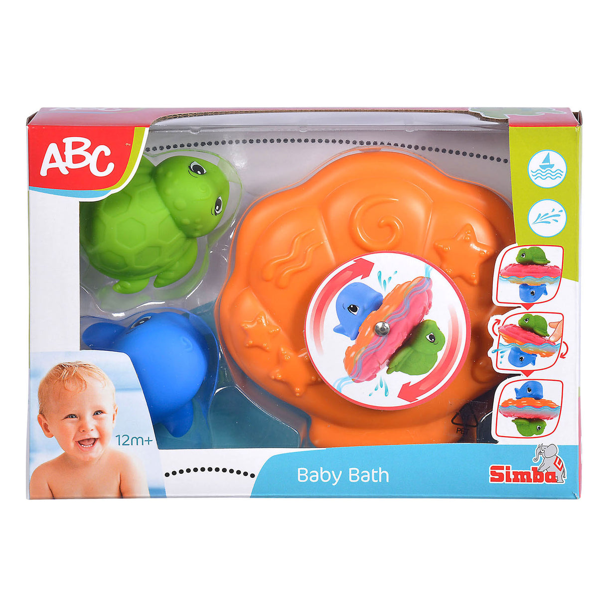 ABC Bath Play Schelp ze zwierzętami morskimi