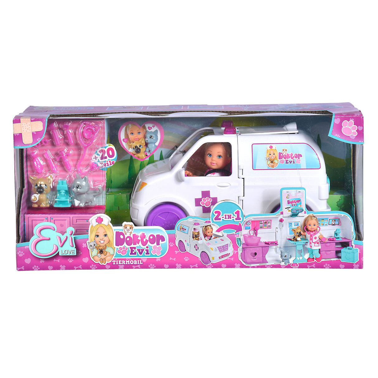 Evi Love Doctor Animal Ambulance, 2in1