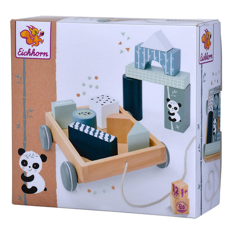 Eichhorn Wooden Blockwagen Panda