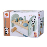 Eichhorn wooden toy hammer bench panda - educational children's toy.