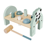 Eichhorn wooden toy hammer bench panda - educational children's toy.