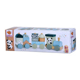 Eichhorn Wood Block Train Panda, 16dlg.