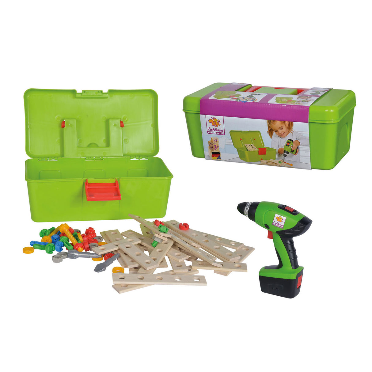 Eichhorn Constructor Toolbox mit Boor, 70dlg.