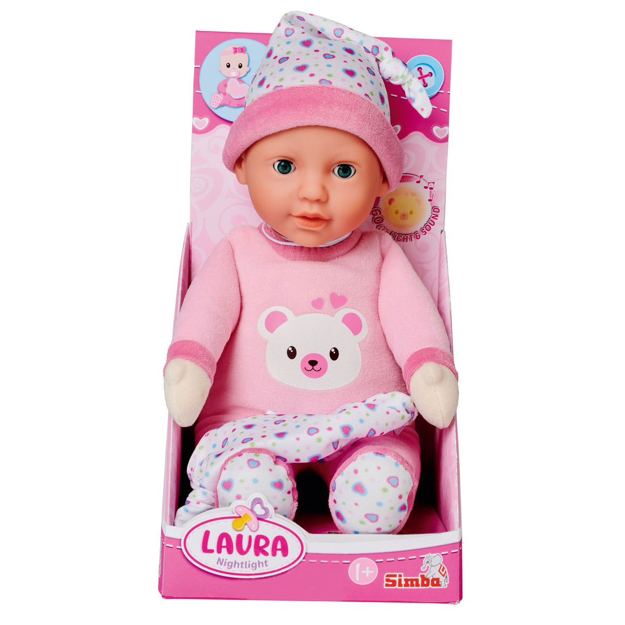 Laura Nightlight Baby Pop, 30 cm