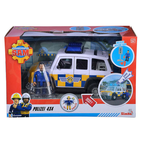 Simba Police Car 4x4 med figur