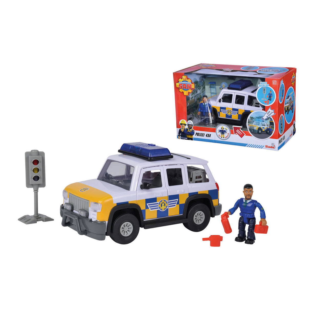 Simba Police Auto 4x4 mat Figur