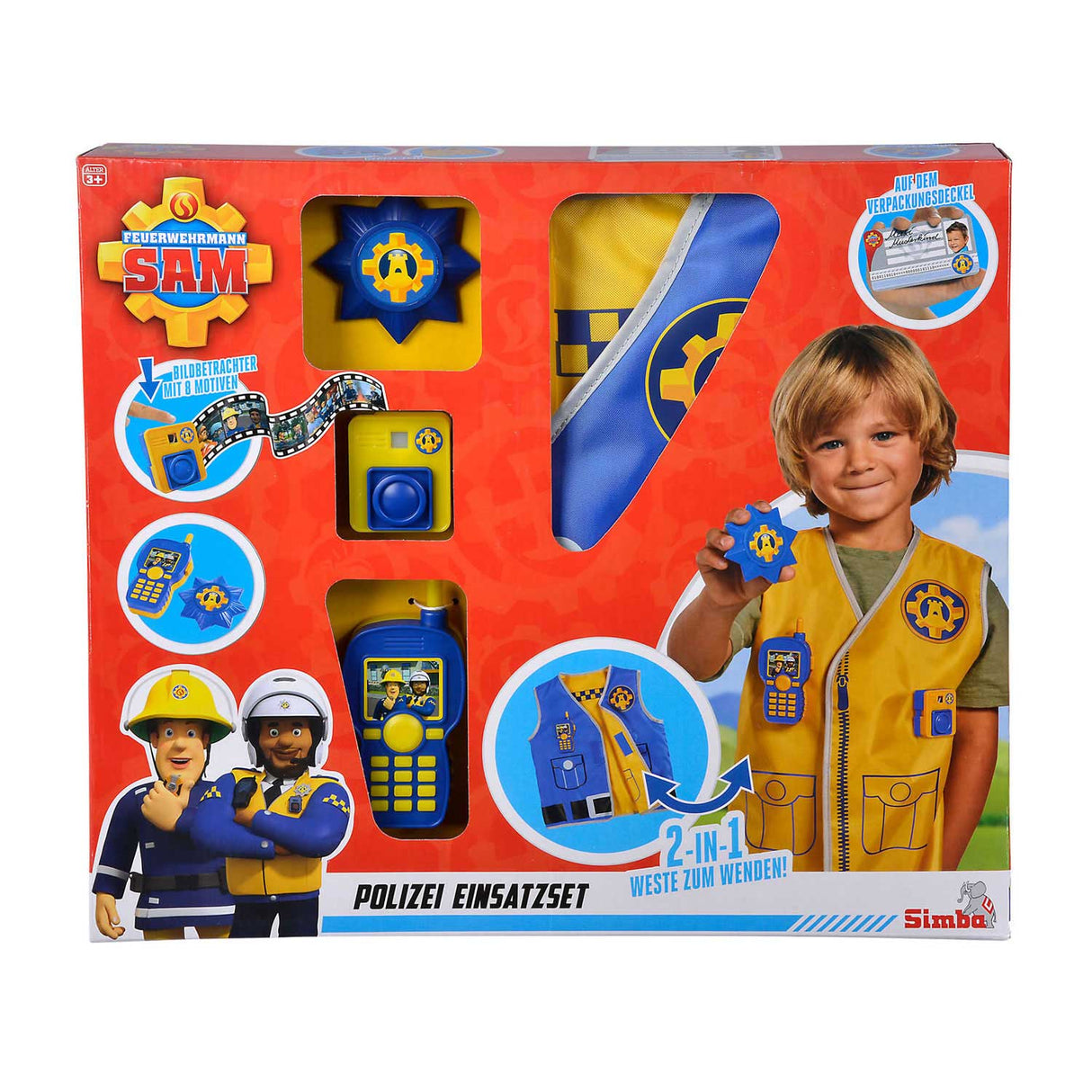 Simba Pompjee Sam Police Set
