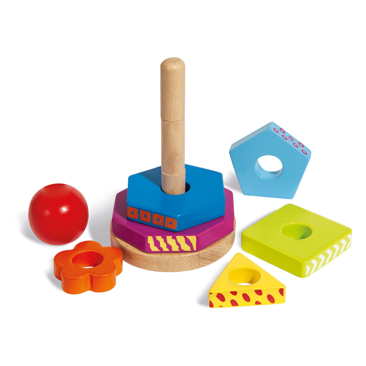 Eichhorn Wood Stacking Game 8DLG.