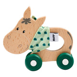 Eichhorn baby hipp wooden push-along donkey