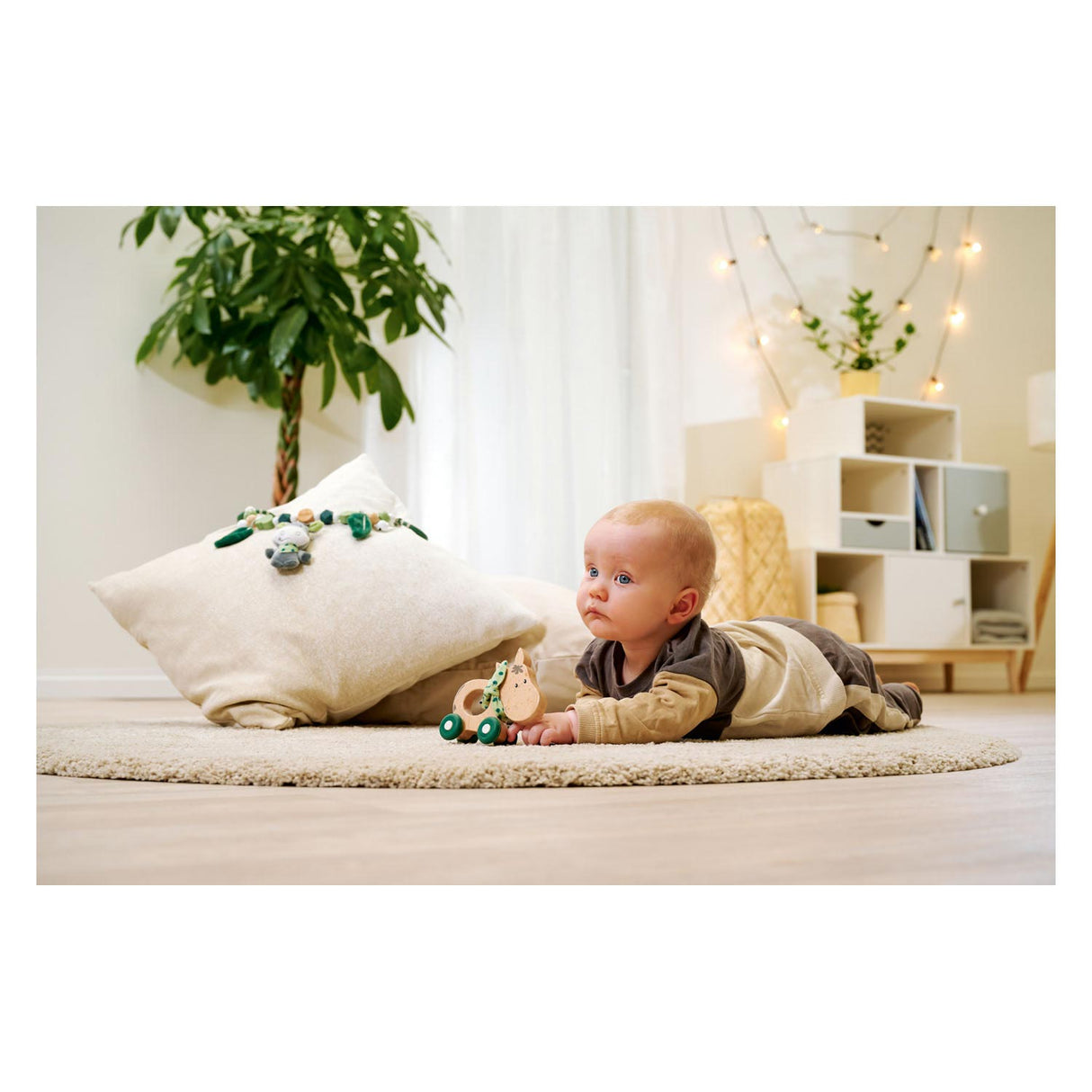 Eichhorn baby hipp wooden push-along donkey