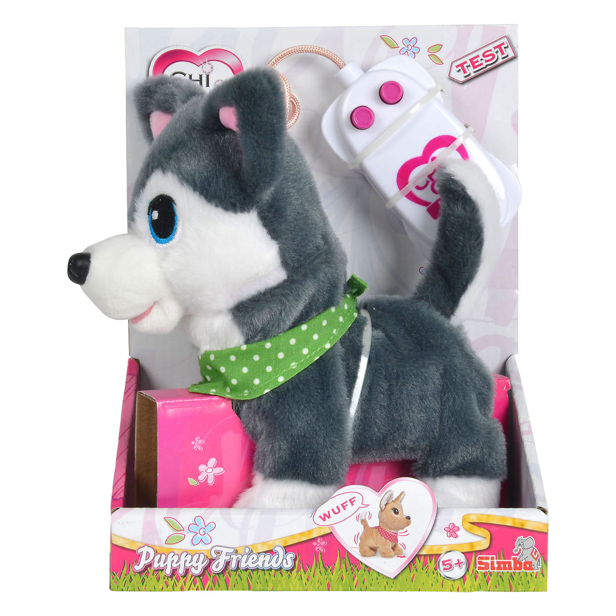 Simba chi chi love puppy friends walking with remote control