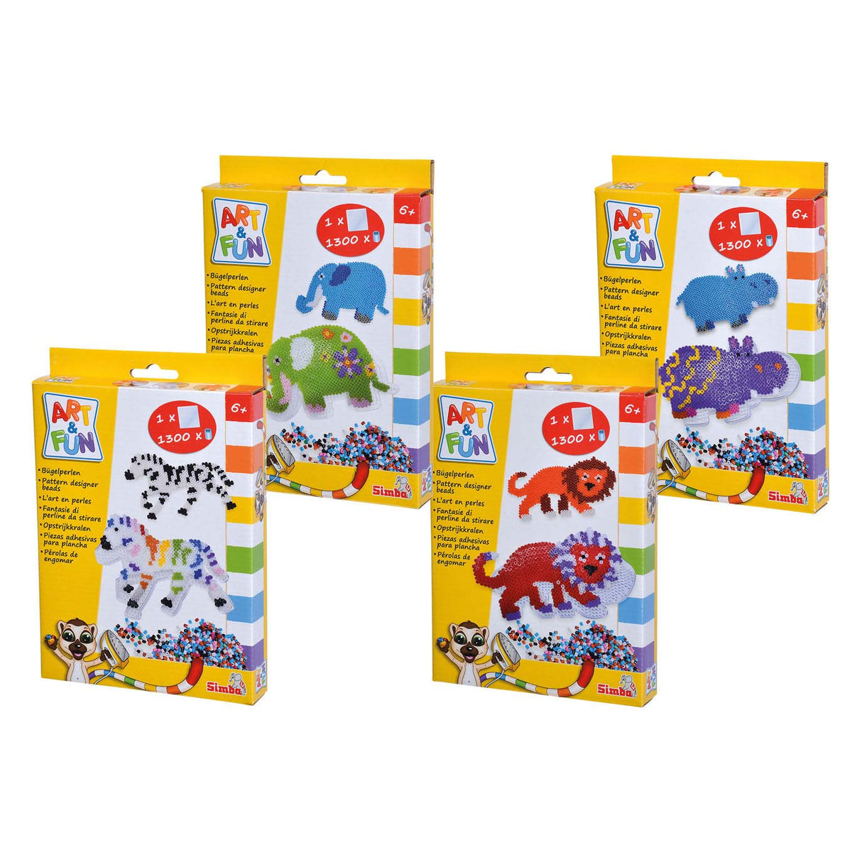 SIMBA ART FUN IMPRAIN Beads Animal Set