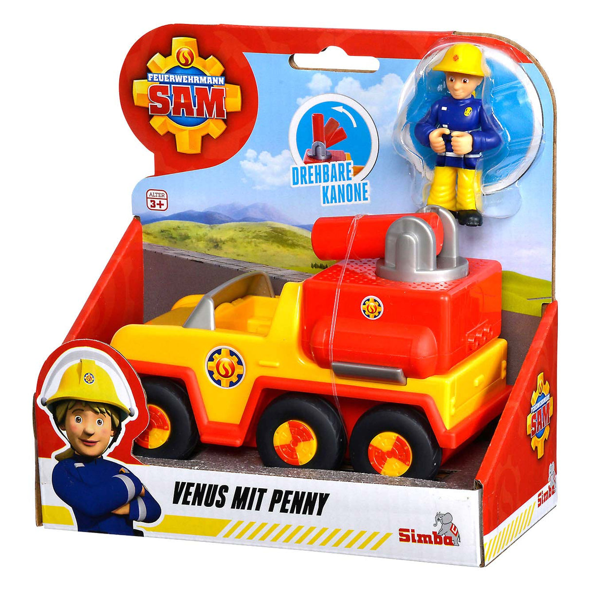 Simba brandman Sam Venus Fire Truck med Jenny Figure