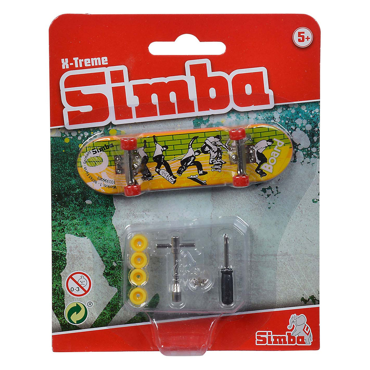 Simba Finger Skateboard X-Treme Color med tilbehør