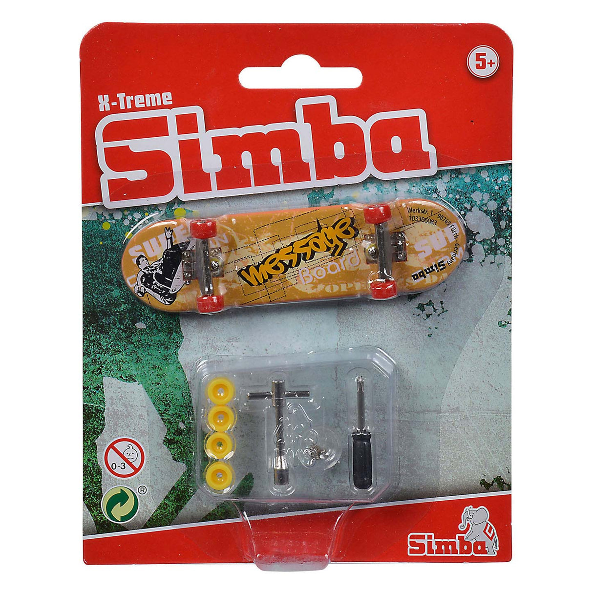 Simba Finger Skateboard X-Treme Farbe mit Zubehör