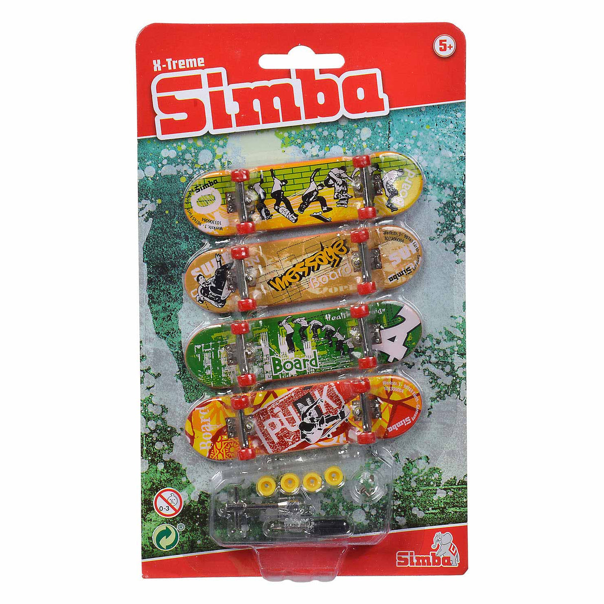 Skateboard s prstom simba x-treme set