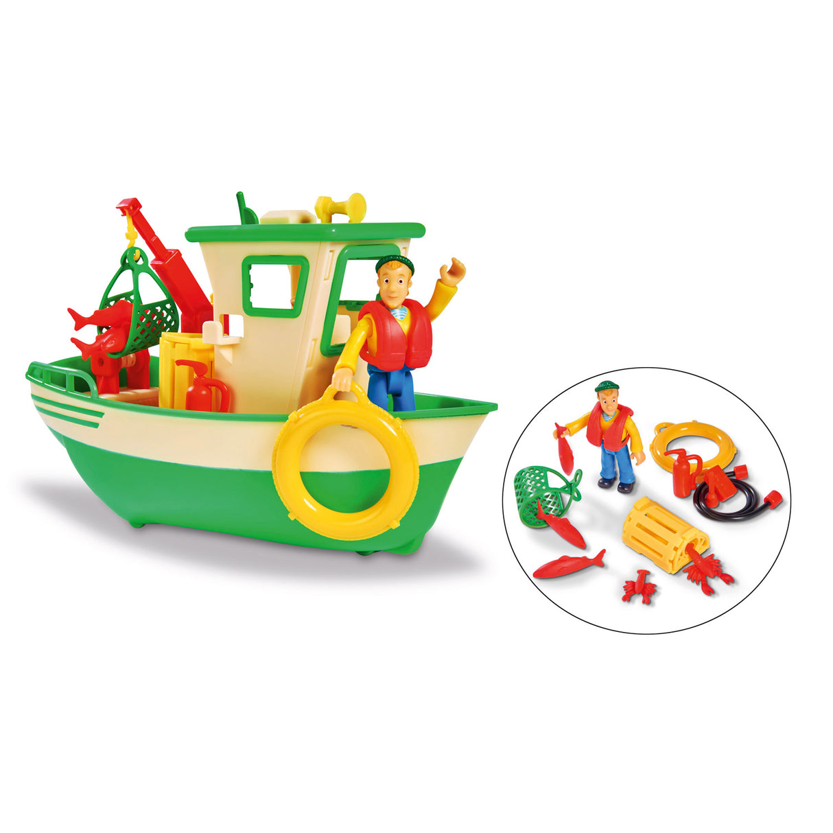 Simba Charlies fishing boat with figure