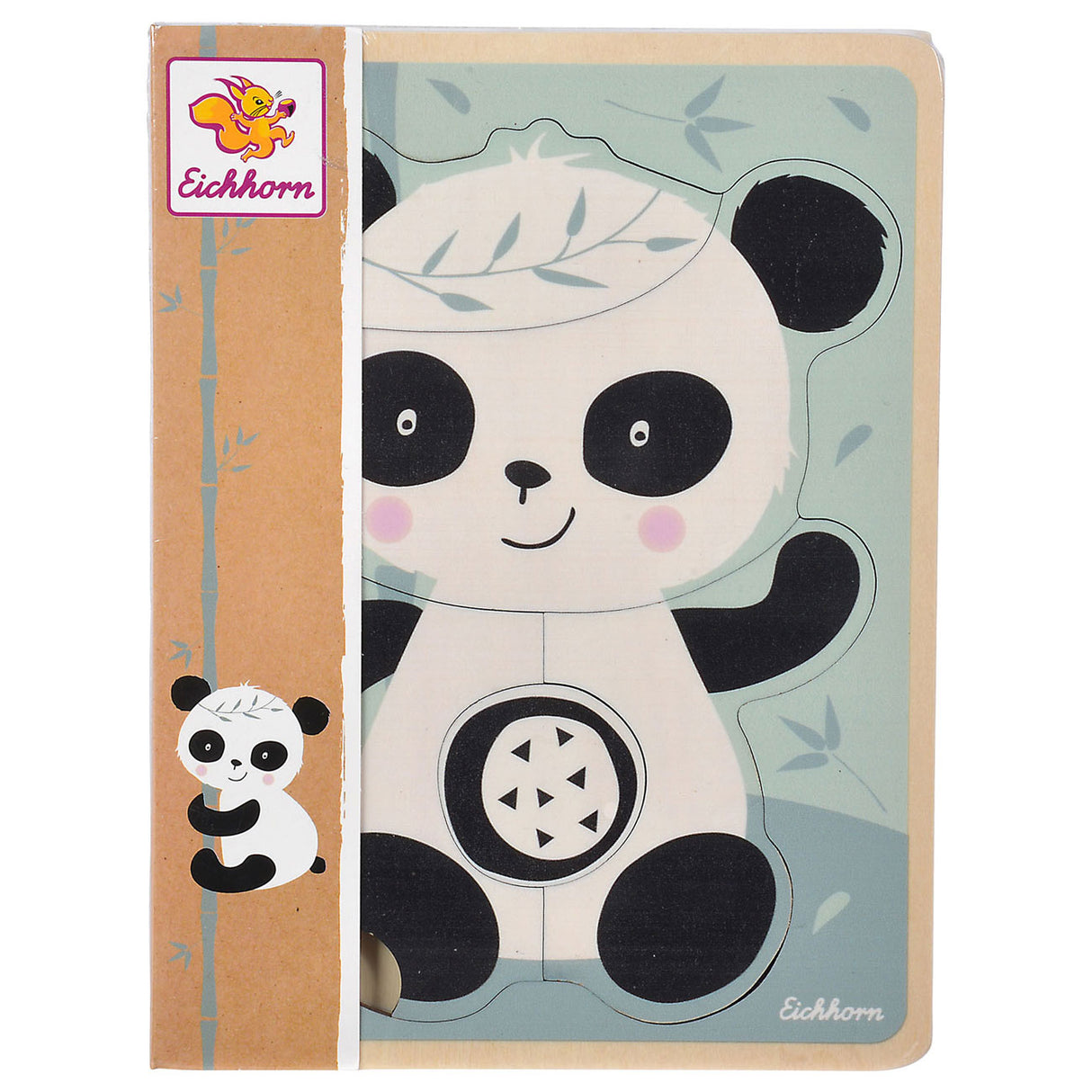 Eichhorn Houten Vormenpuzzel Panda 5st.