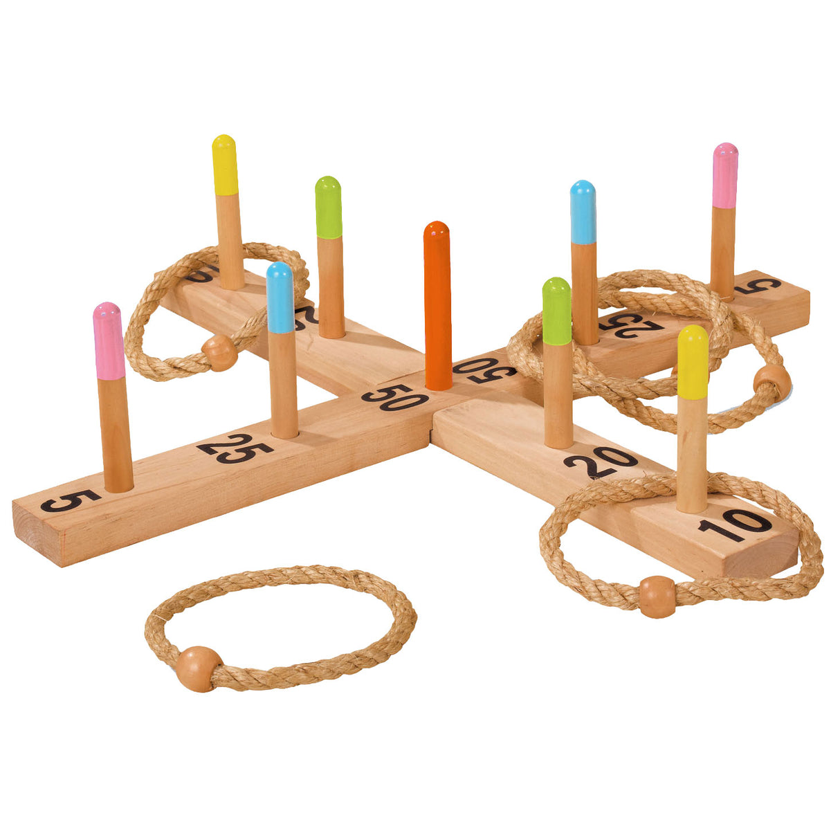 Eichhorn Outdoor Wooden Ringswerp Juego