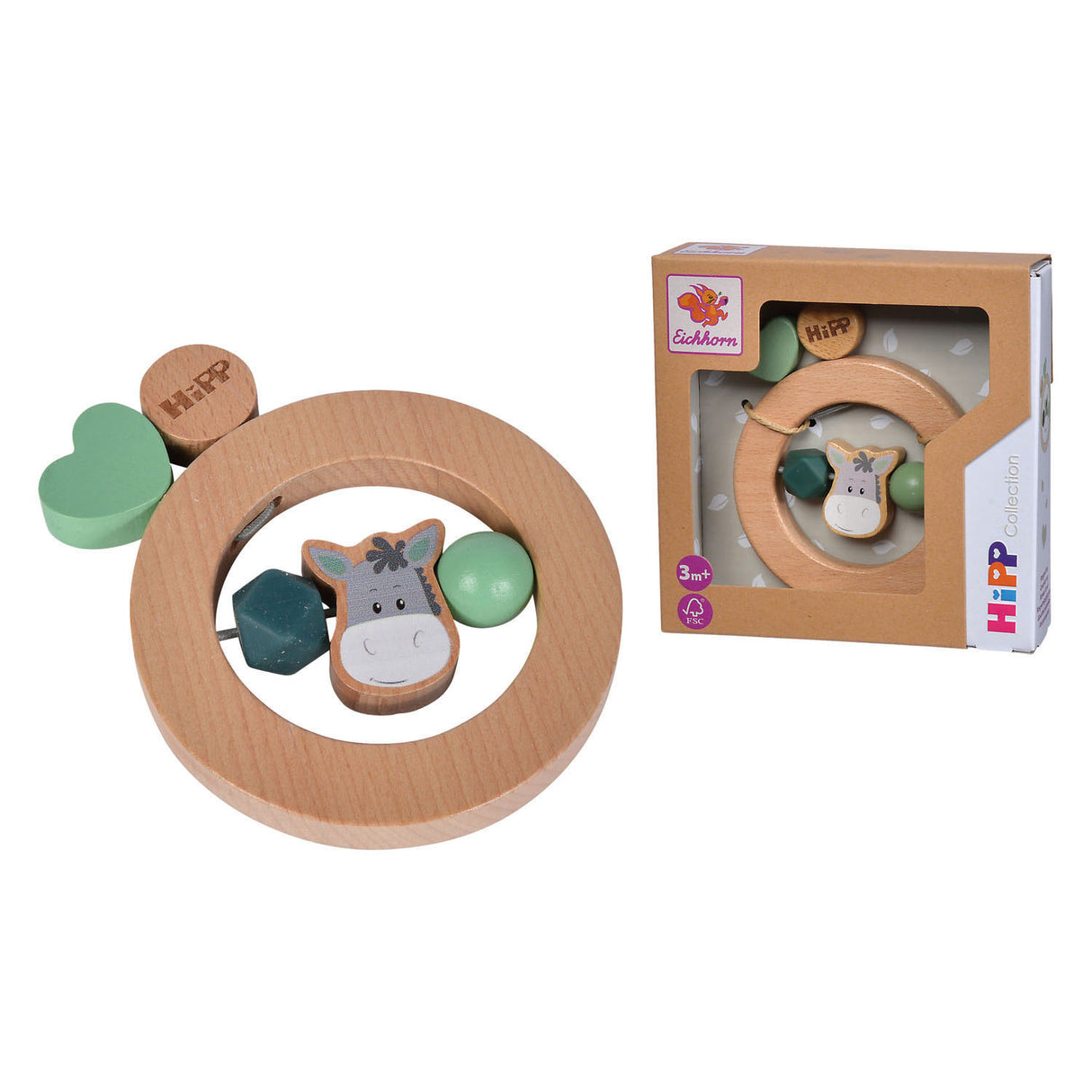 Eichhorn Baby Hipp Wooden Grippring Ezel