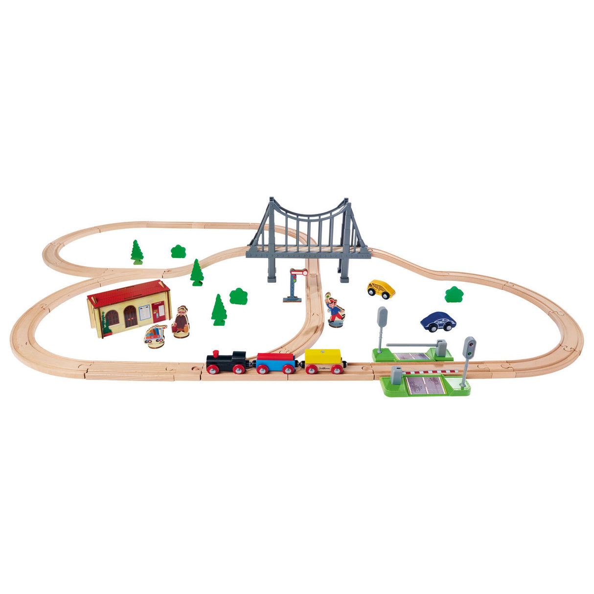 Eichhorn Track Track with Bridge Play set, 55dlg.