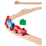 Eichhorn wooden train set with bridge, 33-piece.