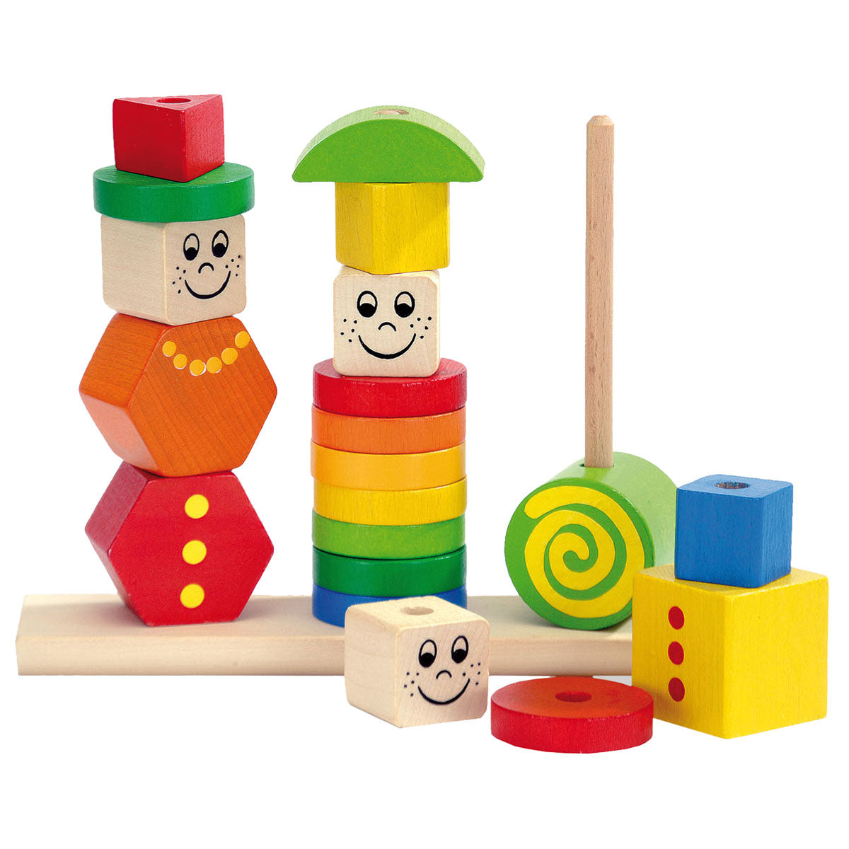 Eichhorn Holzstapel -Puzzle -Figuren