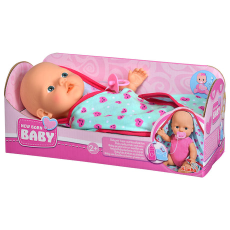 Born Baby Doll s mazlavou přikrývkou