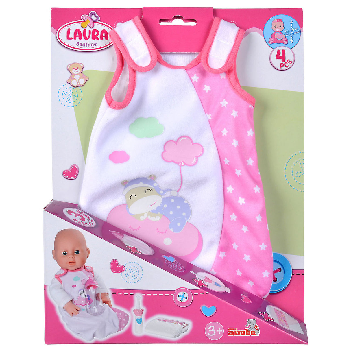 Ensemble de sommeil Simba Laura Babypop et accessoires