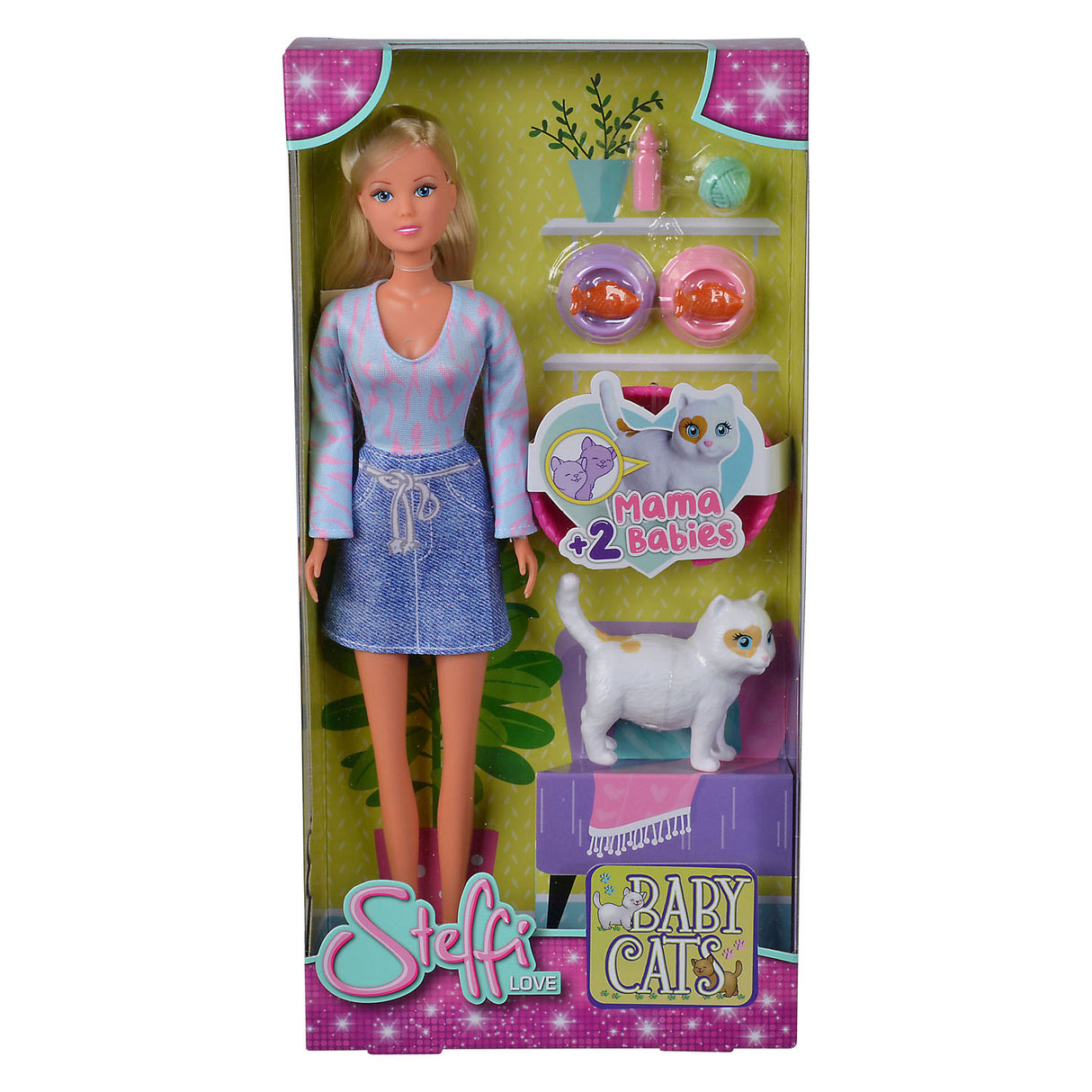 Steffi Love Fashion Doll med kattungar