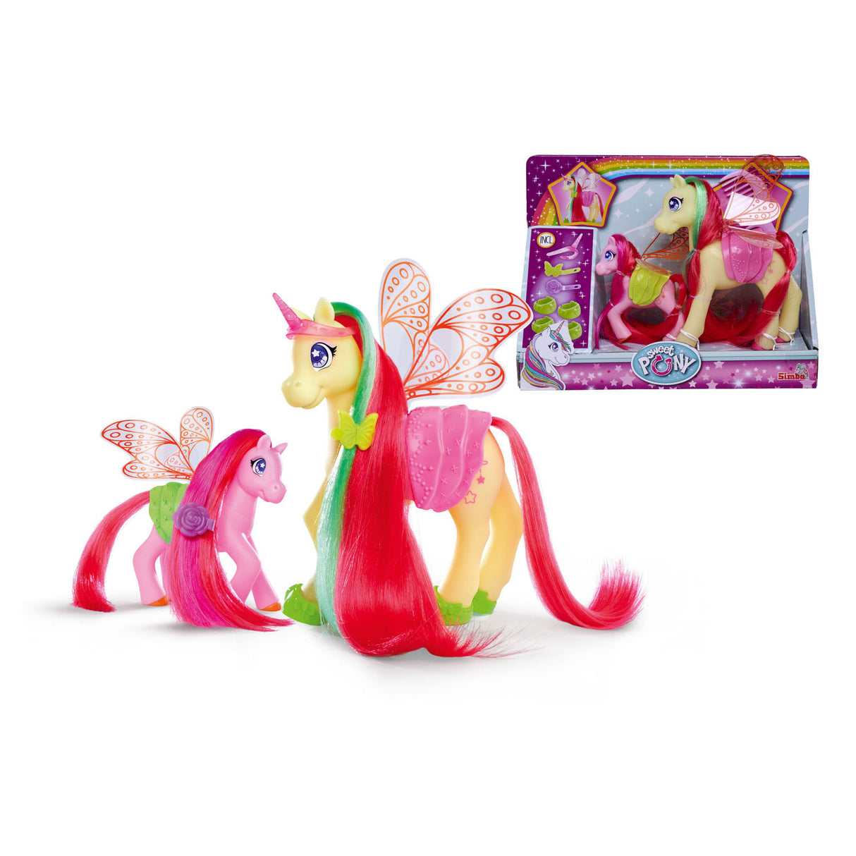 Simba Sweet Pony Kappop Fairies con accesorios