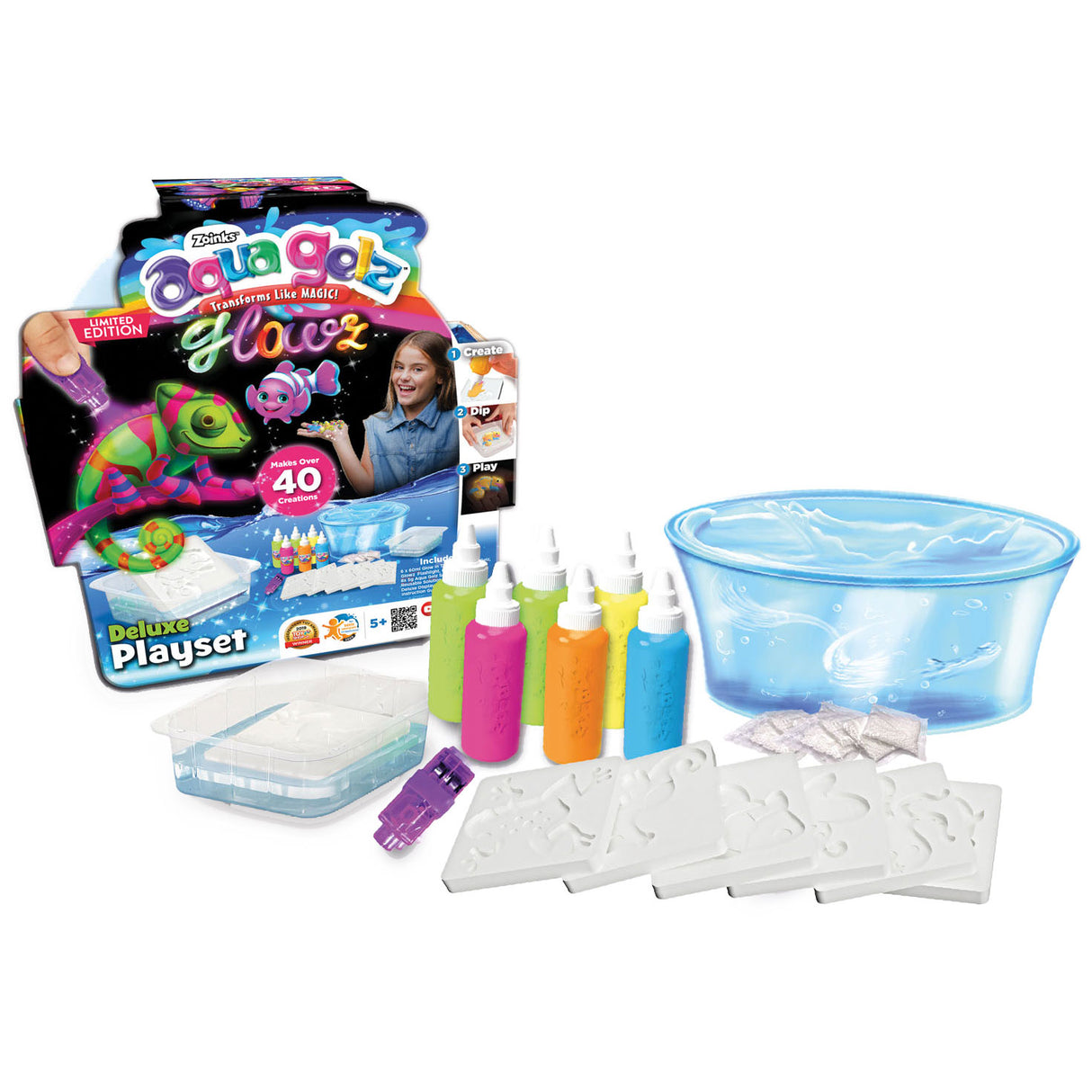 Aqua Gelz Deluxe Glow in the Dark Play Set