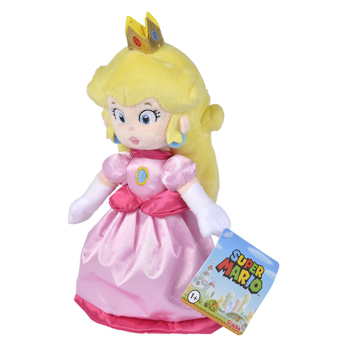 Super Mario Pluchen Hug Peach, 27cm