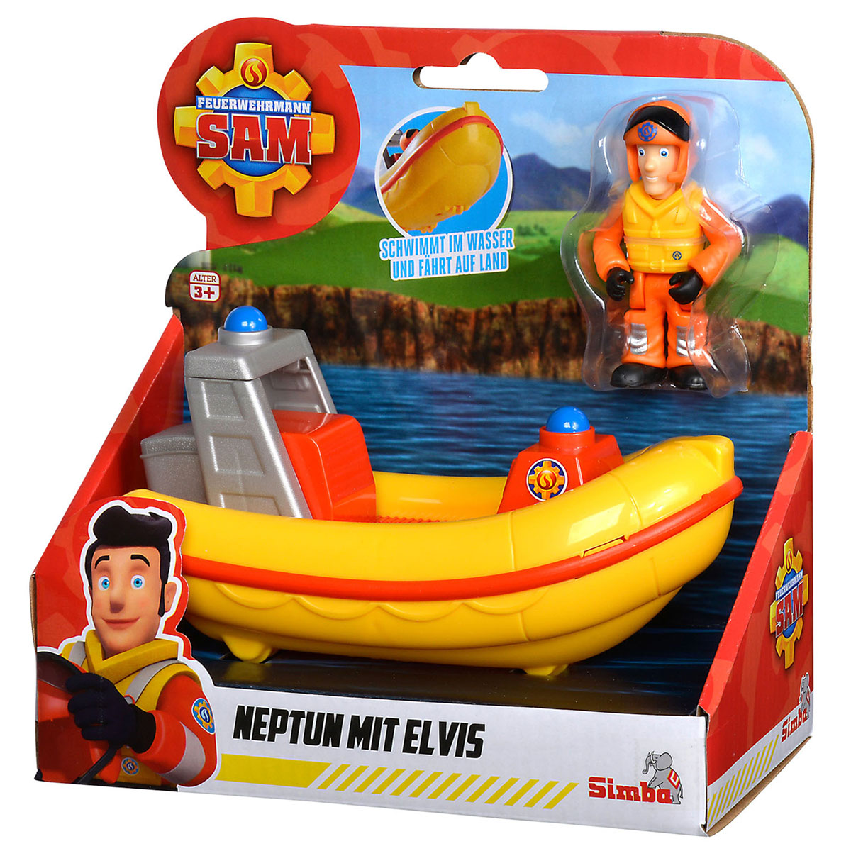 SIMBA Rescue boat with play figure Elvis