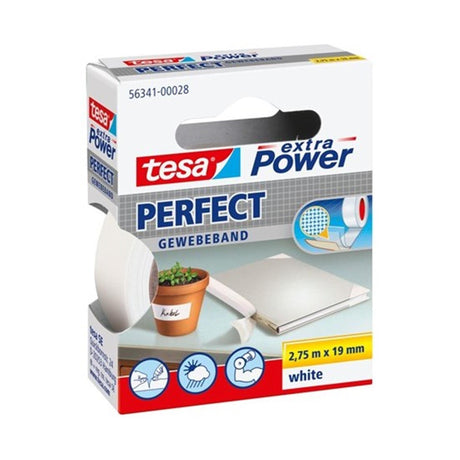 Taśma samoprzylepna Tesa Extra Power Perfect – biała – 19 mm x 2,75 m