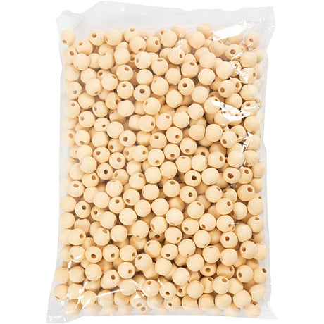 Creativ Company Holzkugel, d 15 mm, Lachgréisst 3 mm, 500 Stéck 1 Këscht