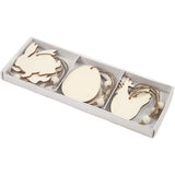 Creativ Company wooden Easter decorations, 9pc.