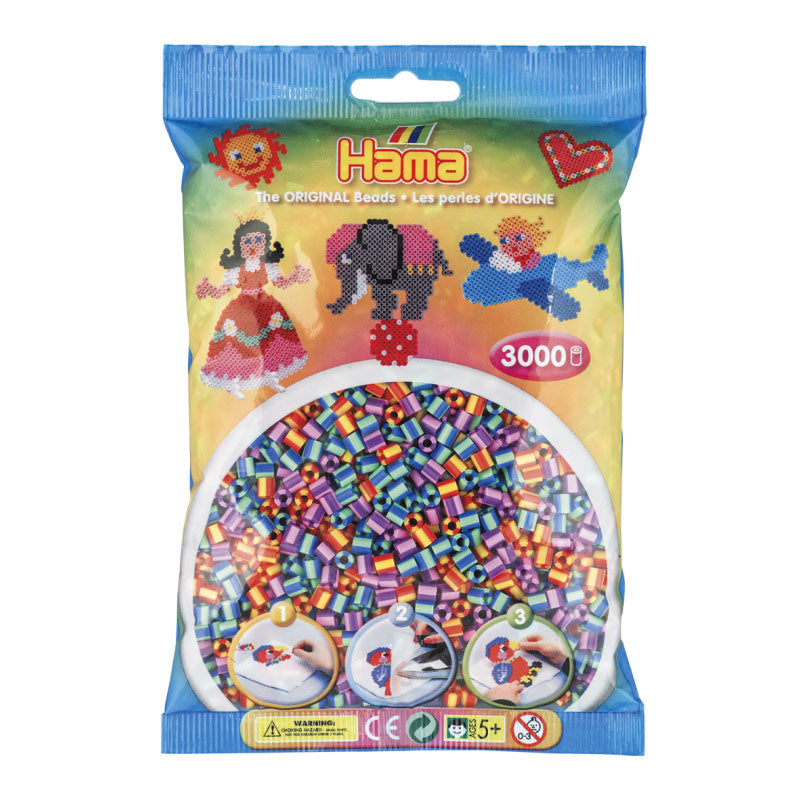 Hama String Bead Mix Striped (201-92), 3000.