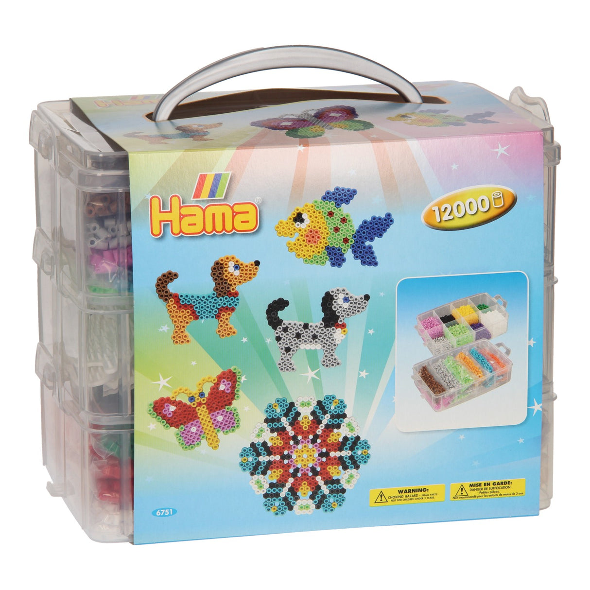 Hama -Bügelnperle in Sorting Bin, 12.000..