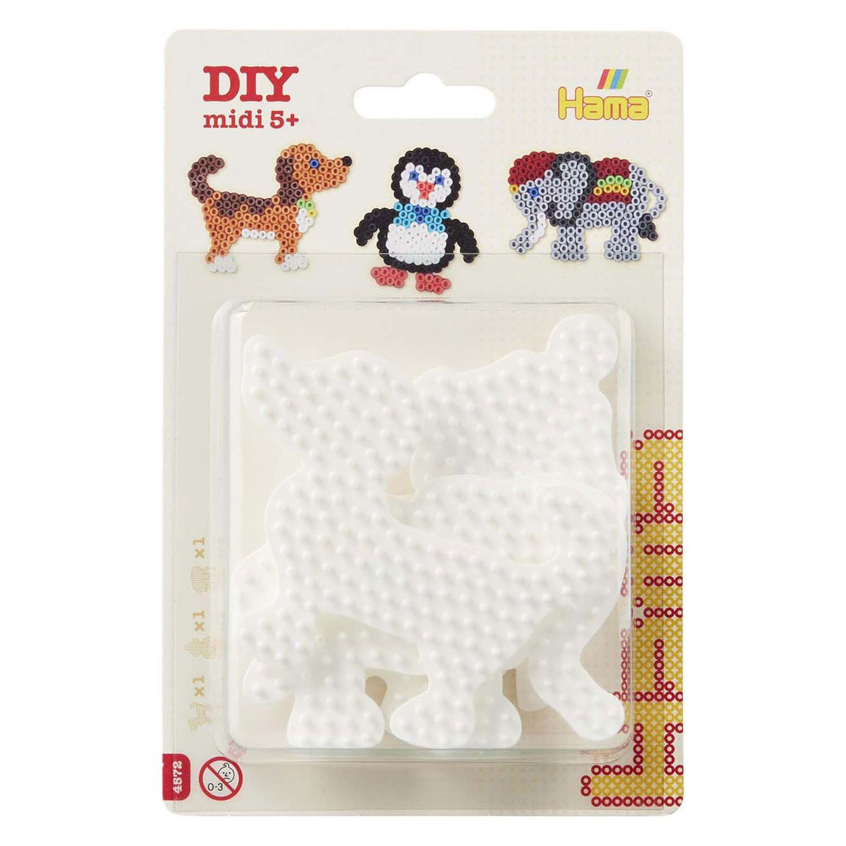 Hama Iron Bead Places Elephant, Penguin, Dog