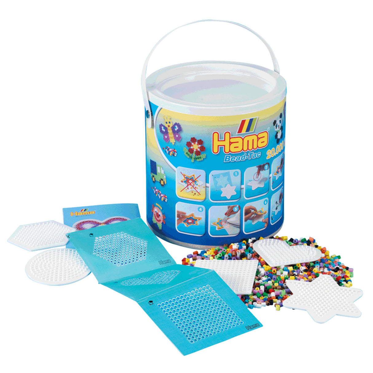 Hama Bead-tac iron bead set in Emmer, 20,000th.