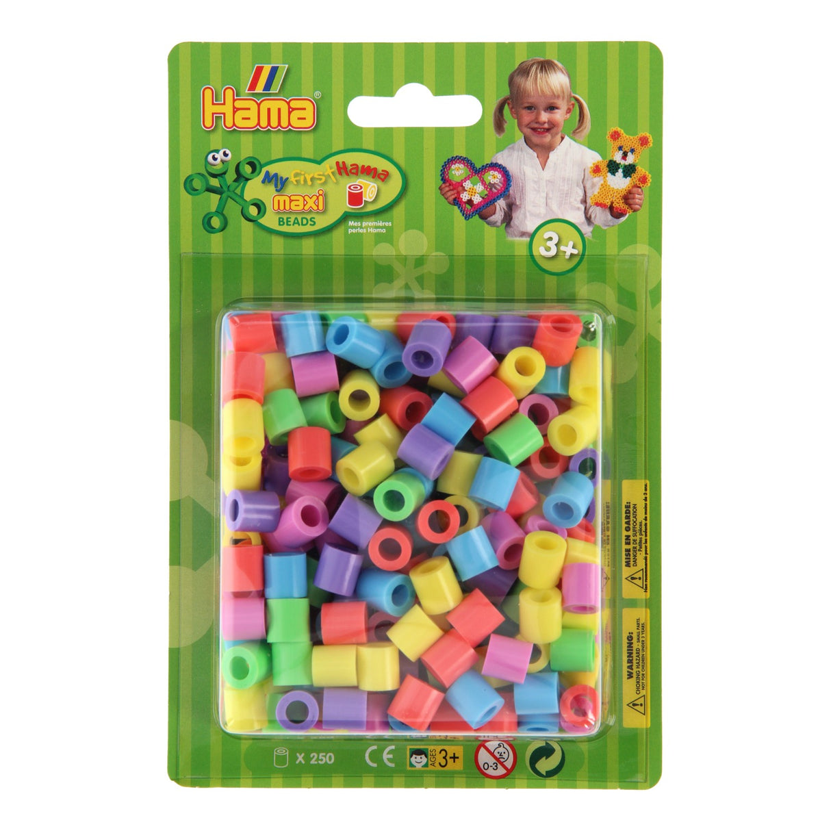 Hama Iron Beads Maxi Pastel Mix (50), 250 ..