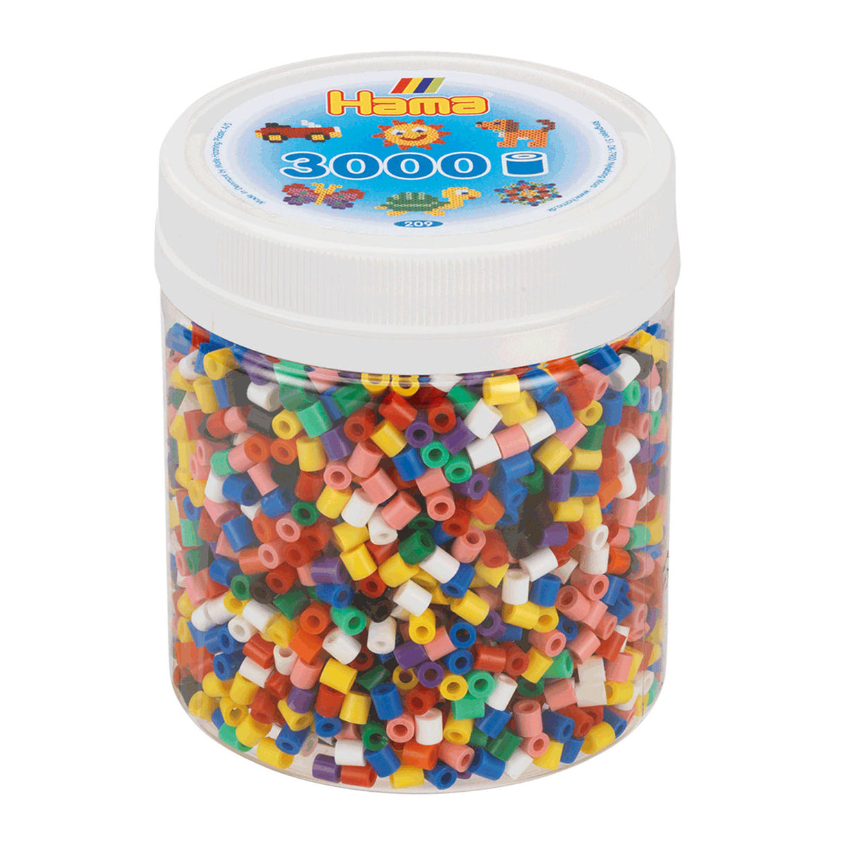 Hama iron beads in jar Mix Standard (00), 3000st.