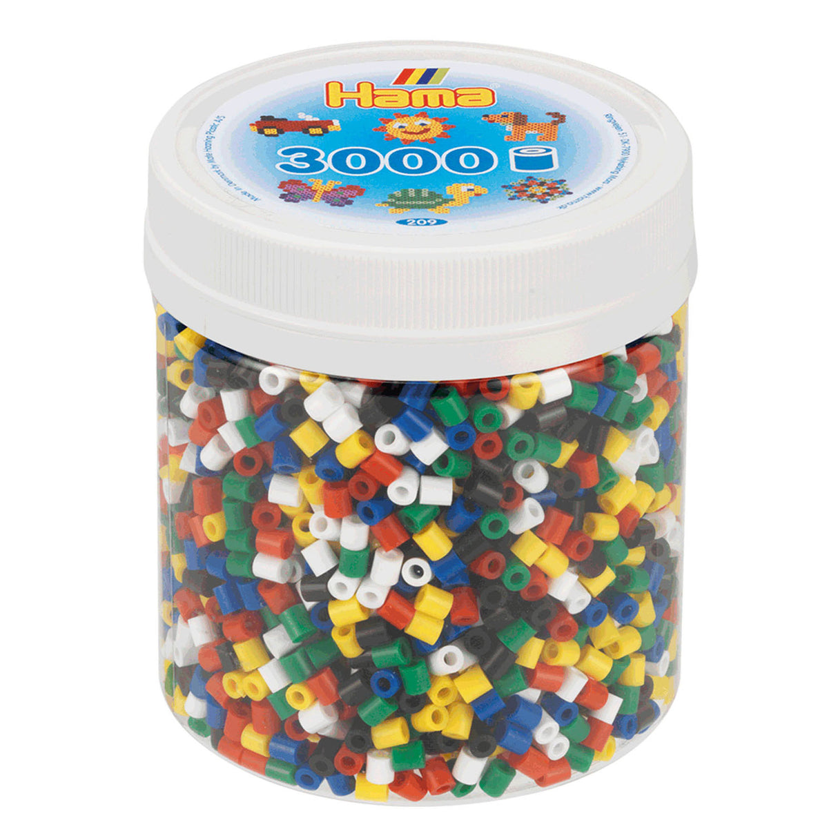 Hama String Beads am Primärmix (66) Jar, 3000st.