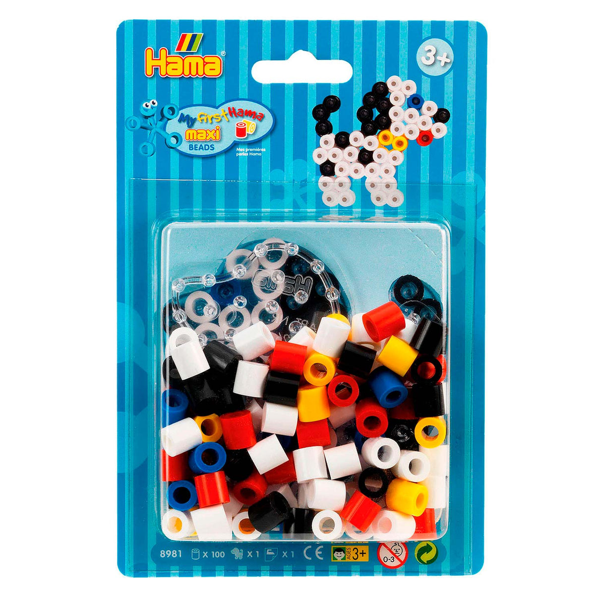 Hama String Bead Set Maxi Dog, 100th.