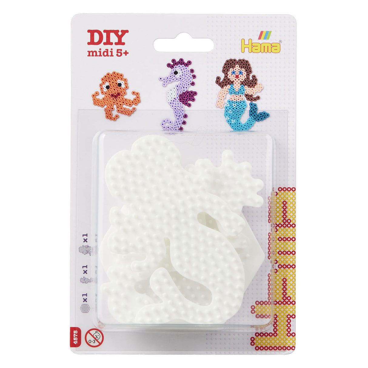 HAMA IRONE CEAD PLATES Mermaid, Sea Horse, Hexagon