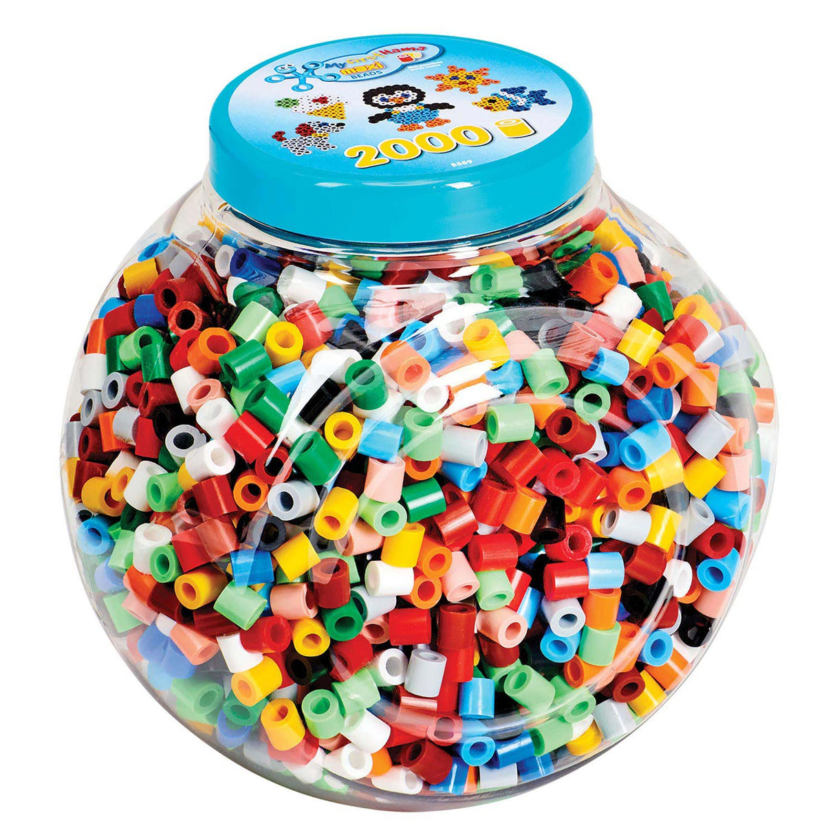 Hama iron-on beads maxi set - 2000 pieces creative bead pot.