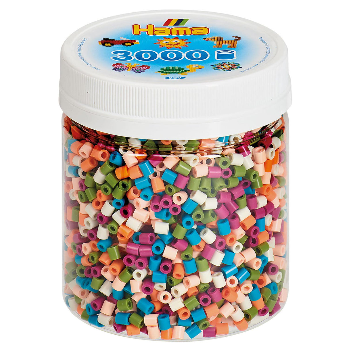 Hama iron beads in the color mix (58), 3000st.