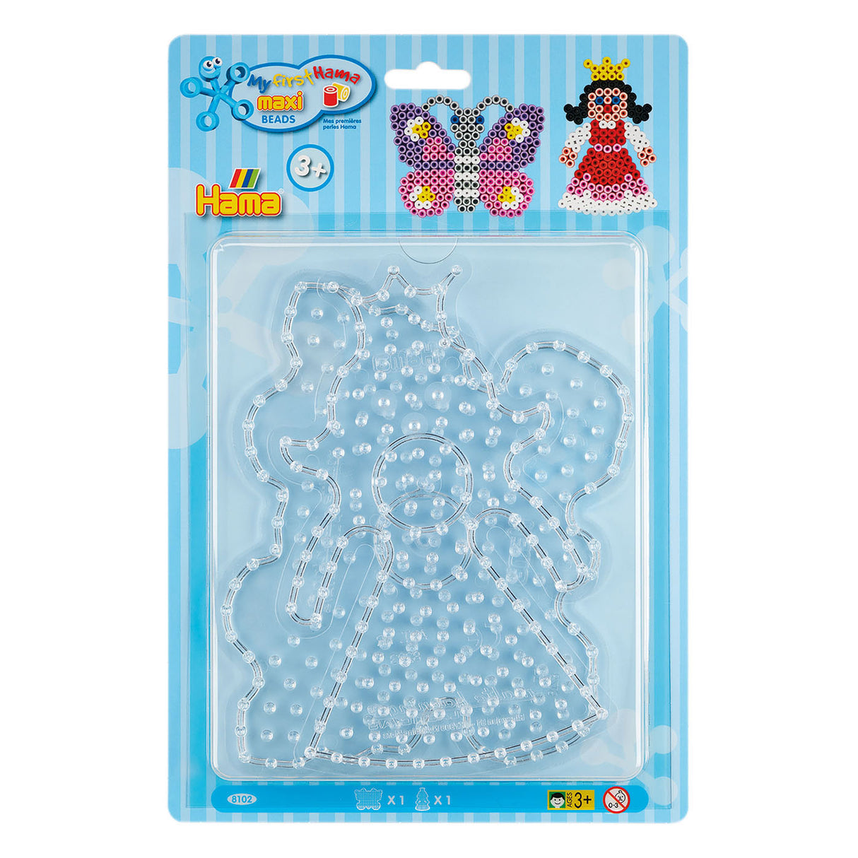 Hama maxi strykeperleplater sommerfugl og prinsesse