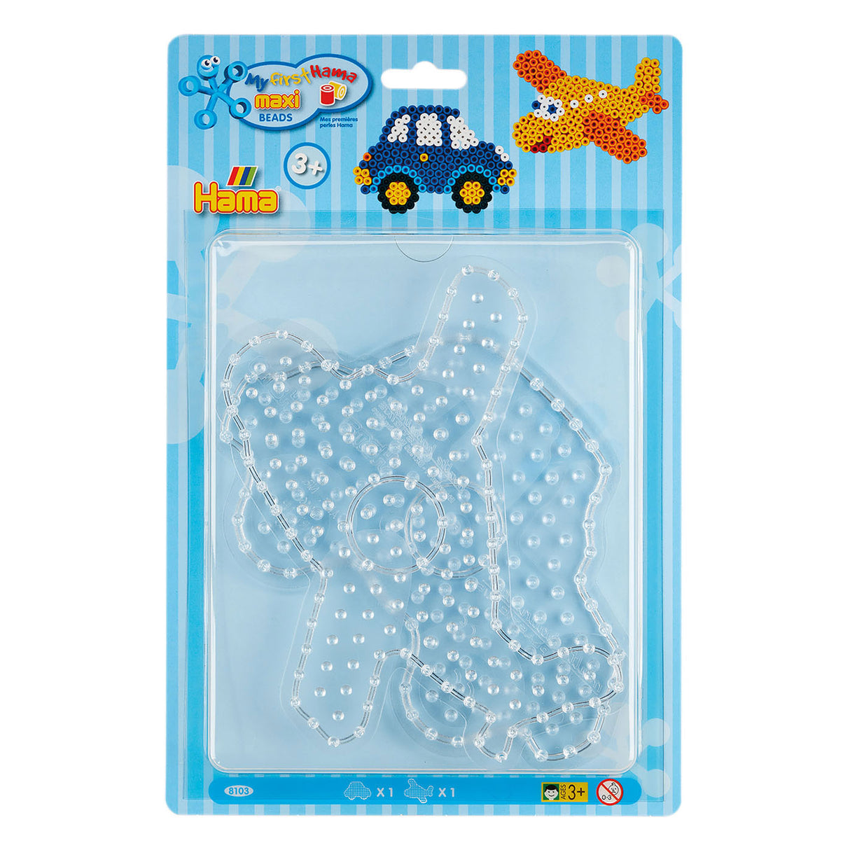 Hama Eisen Bead Placke Maxi Auto a Fliger